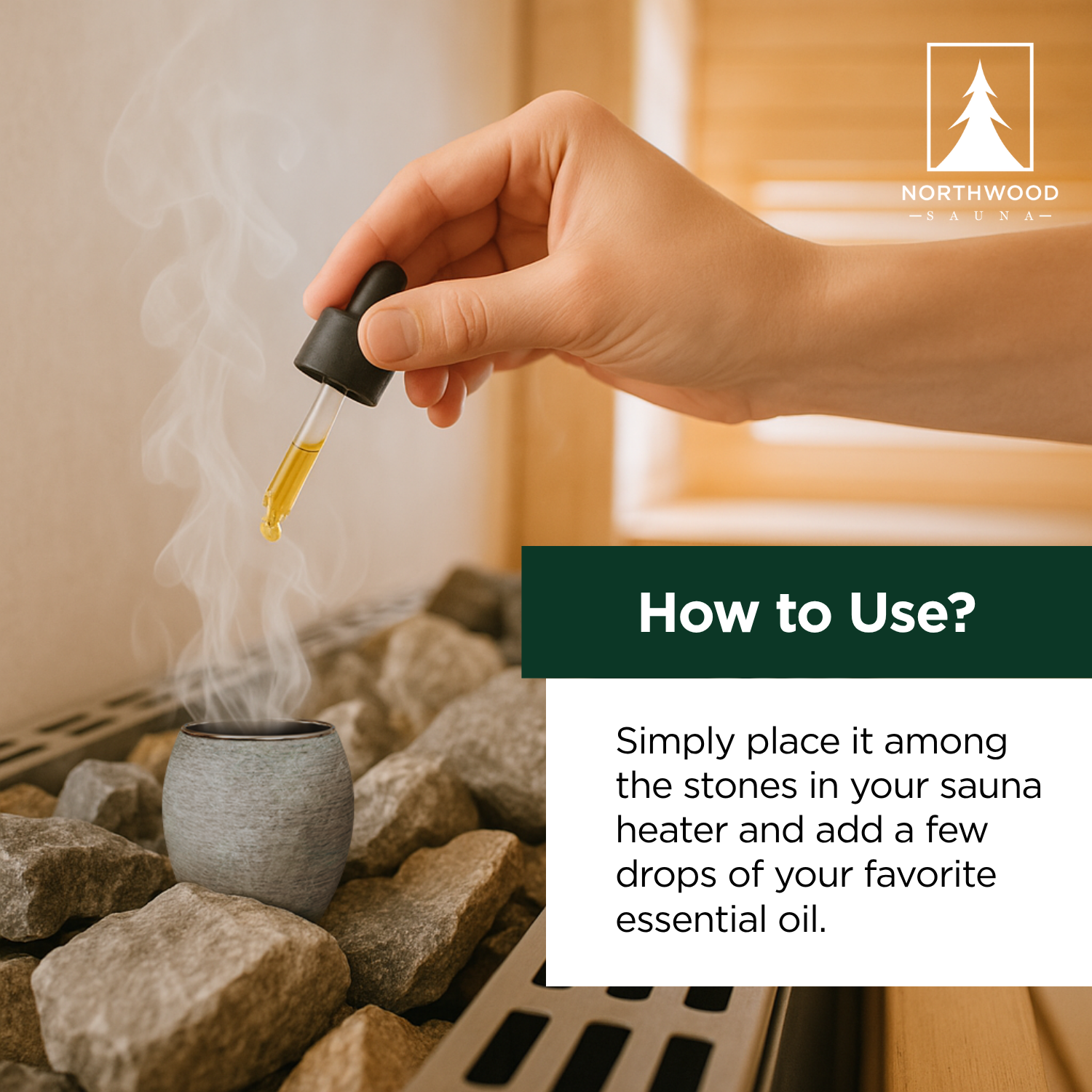 Sauna Aromatherapy Stone Cup
