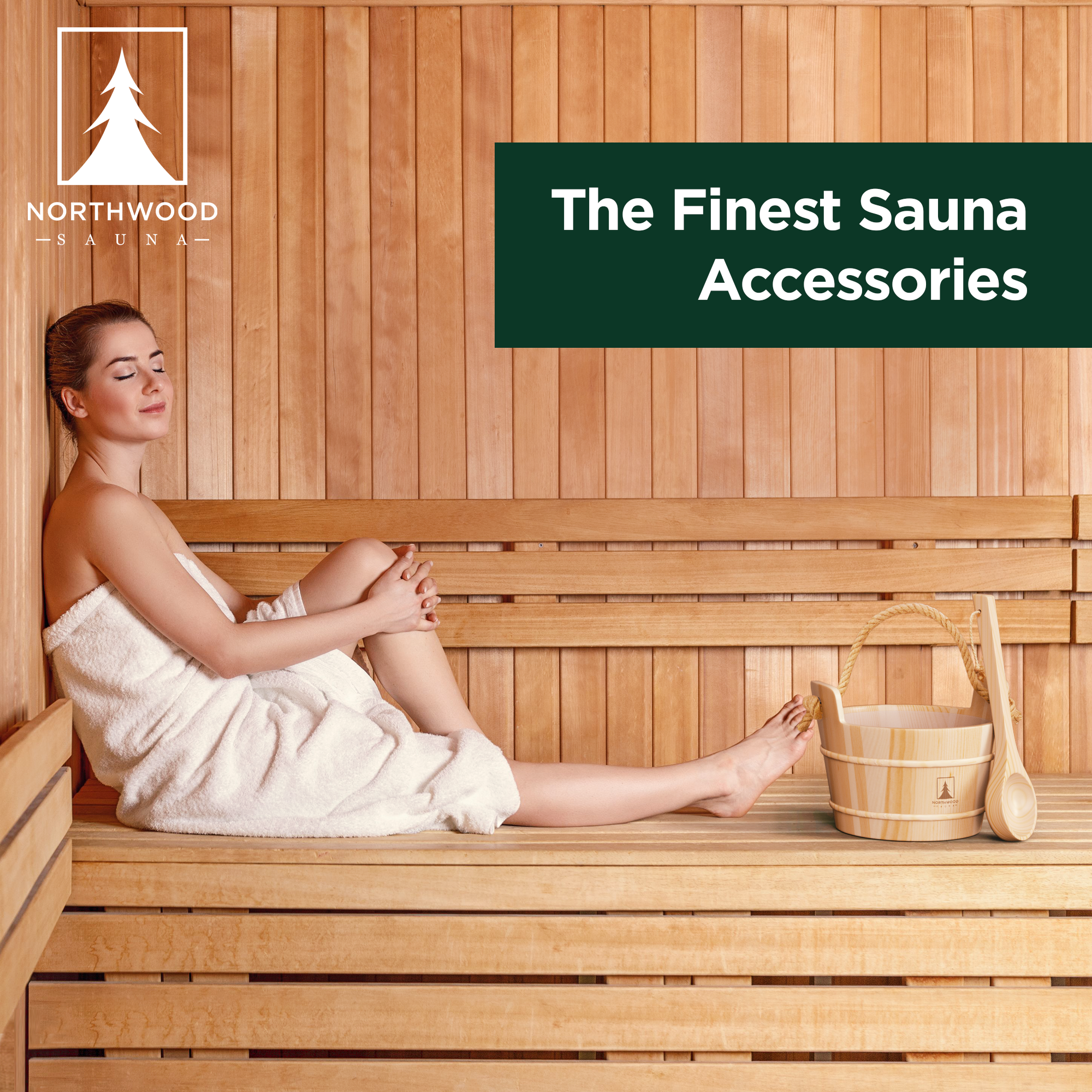 Sauna Bucket & Ladle Set