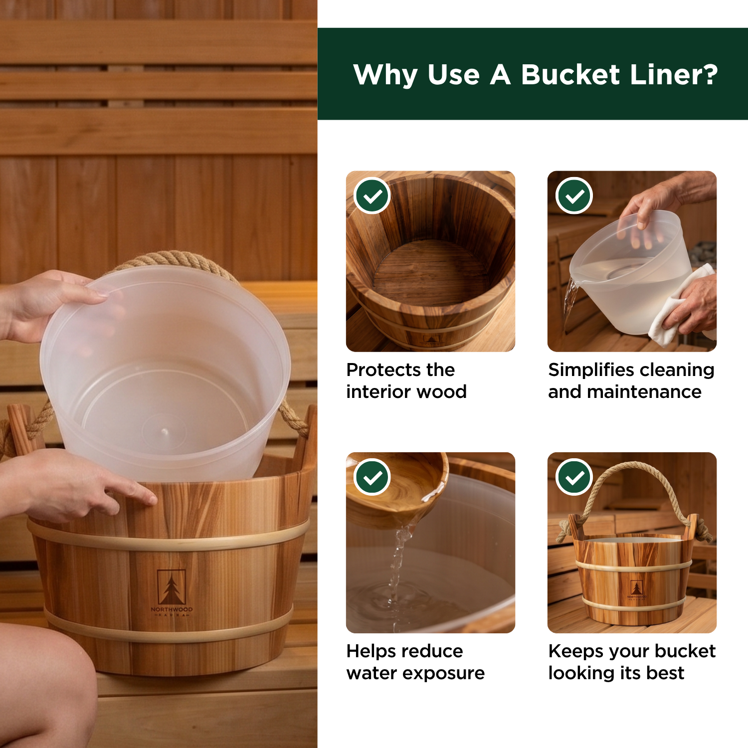 Sauna Bucket Liner