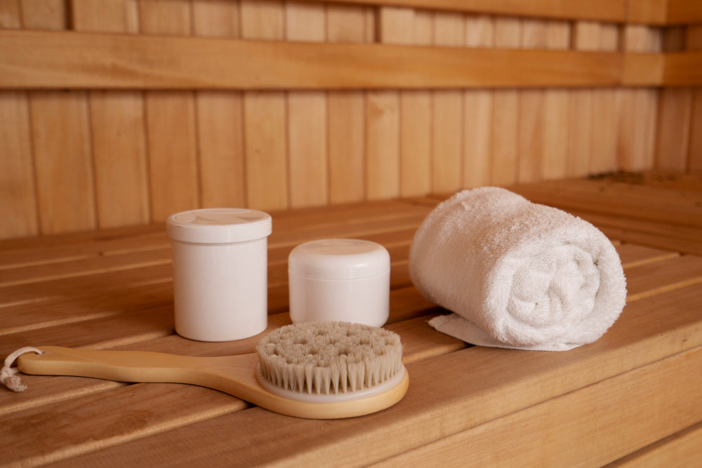 how to clean sauna accessories