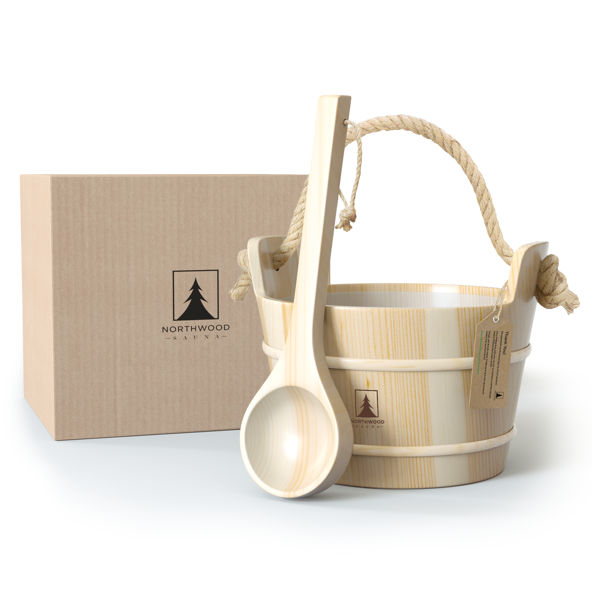 Sauna Bucket & Ladle Set