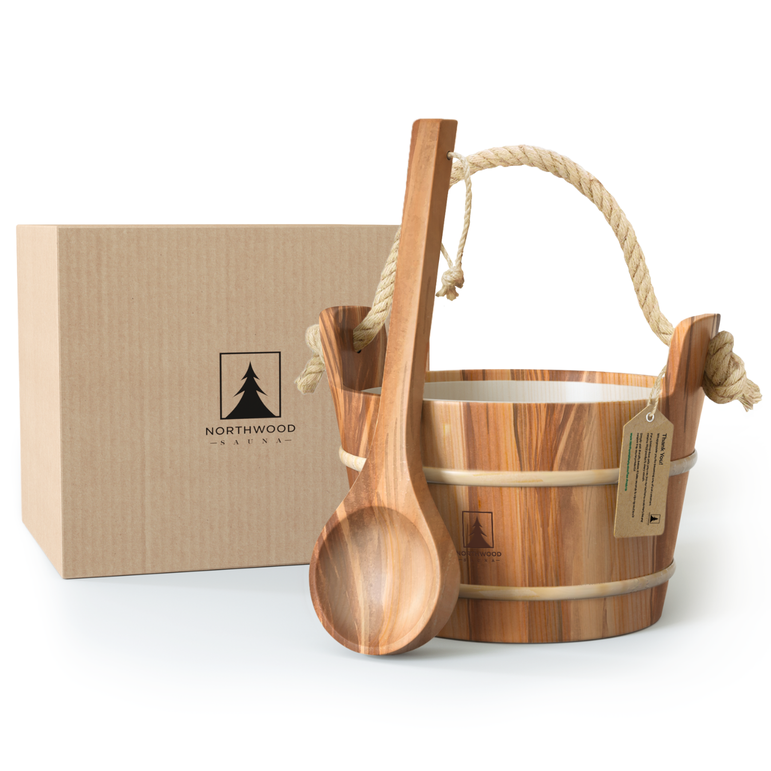 Sauna Bucket & Ladle Set