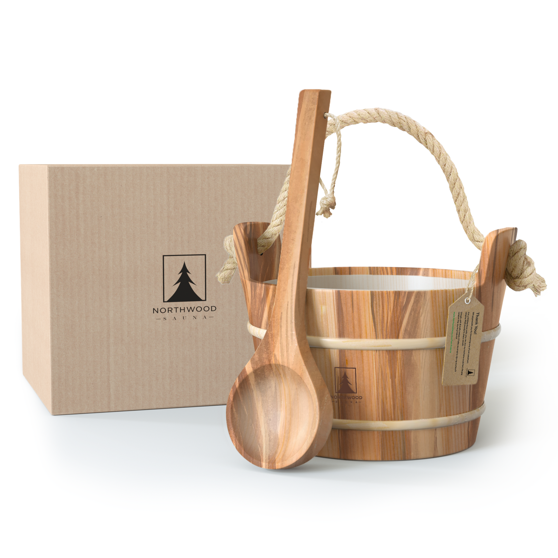 Sauna Bucket and Ladle Set | Northwood Sauna®