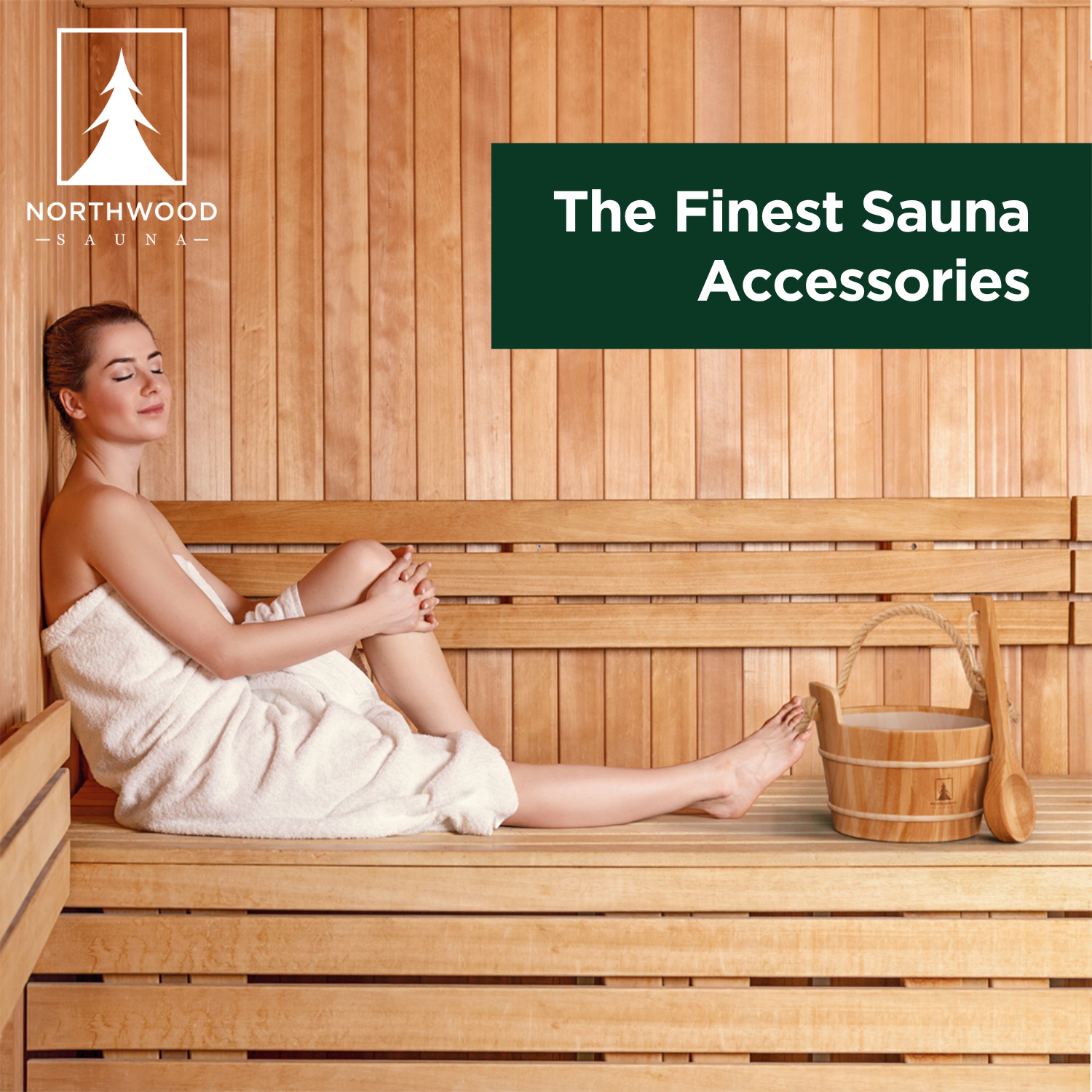 Sauna Bucket & Ladle Set