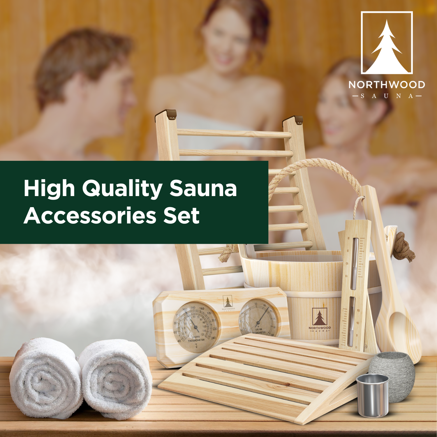 Sauna Accessories Set (Complete)