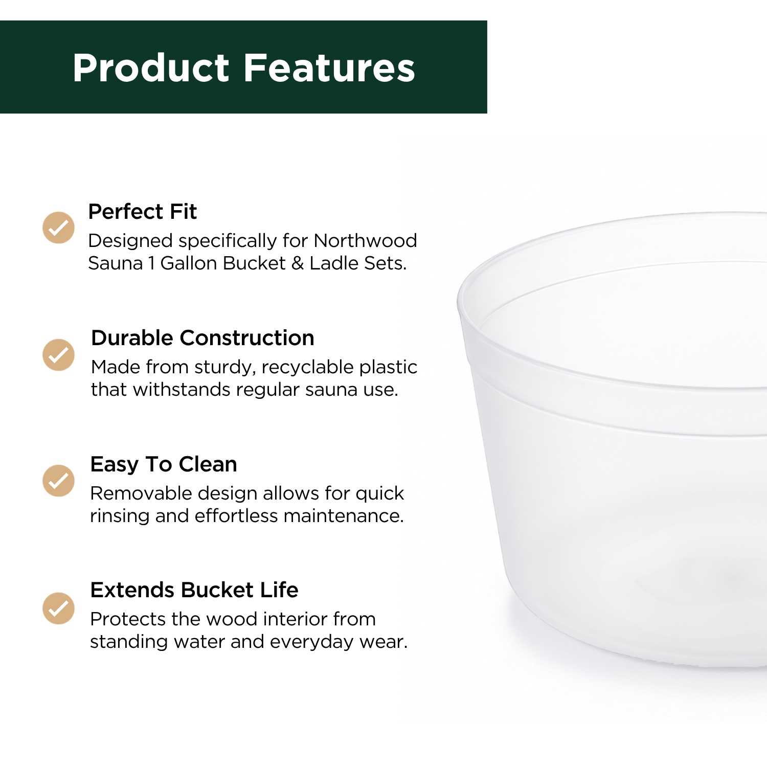 Sauna Bucket Liner